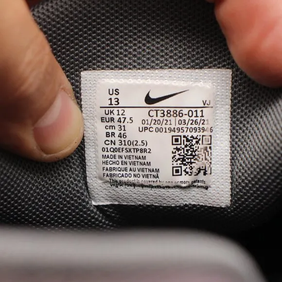 Nike Free Metcon 4 Men's Shoes Size 13 Iron Grey Black Sneakers CT3886-011