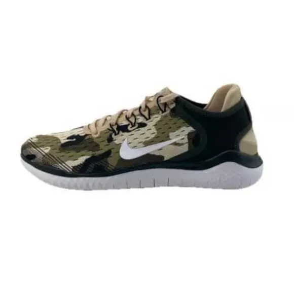 Nike Free RN 2018 GPX Mens Running Shoes Black Camo AT9976-301 NEW Multi Sz