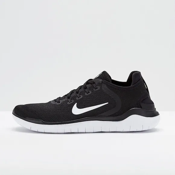 Nike Free RN 2018 Run Low Mens Running Shoes Black White 942836-001 NEW Multi Sz