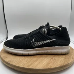 Nike Free RN Flyknit Men's Size 10 Running Shoes Black Sneakers