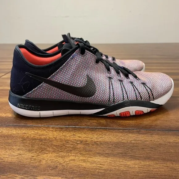 Nike Free TR 6 PRT 833424-006 Athletic Running Shoes Black Purple Women Sz 8