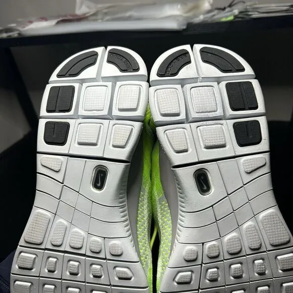 Nike Free Flyknit   5.0 Running Shoes Mens US 14 Volt Wolf Grey Rare 615805-713