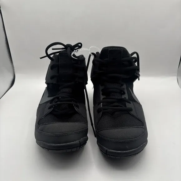 Nike Fury Wrestling Shoes Black Gray Men's Size 9 AO2416-010 Training MMA NWT