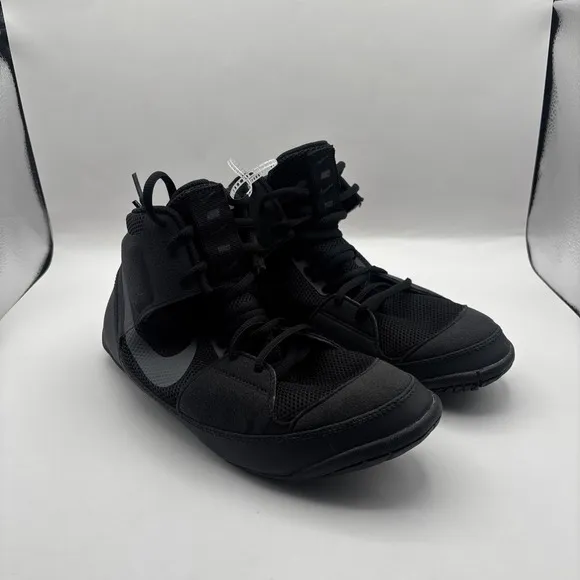 Nike Fury Wrestling Shoes Black Gray Men's Size 9 AO2416-010 Training MMA NWT