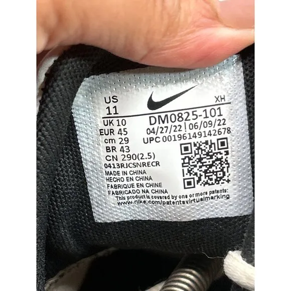 Nike Giannis Immortality 2 Men's Basketball Shoes White/Black DM0825-101 Size 11