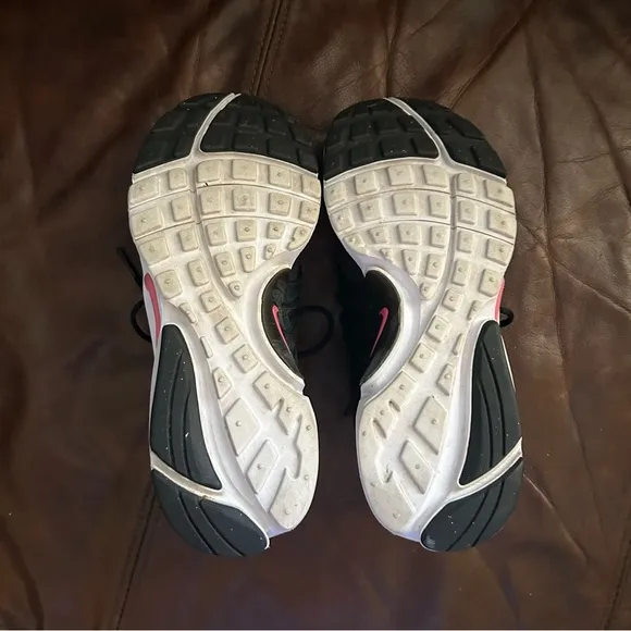 Nike Girls Air Presto Sneaker Casual Black Pink Running Mesh Lace Up Shoes 5YB
