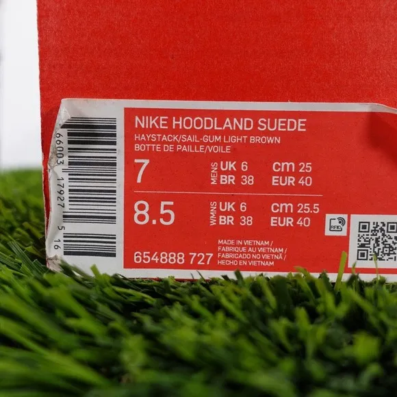 Nike Hoodland Suede 654888 727 Haystack/Sail-Gum Light Brown Men's Size 7