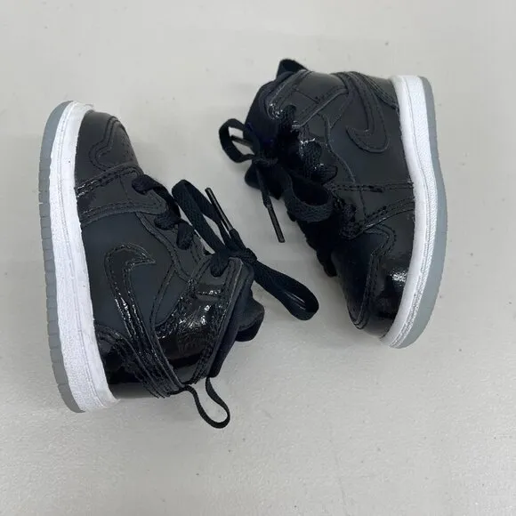 Nike Jordan 1 Mid SE Space Jam Black Sneakers Shoes DV1338-004 Infant Baby sz 4C
