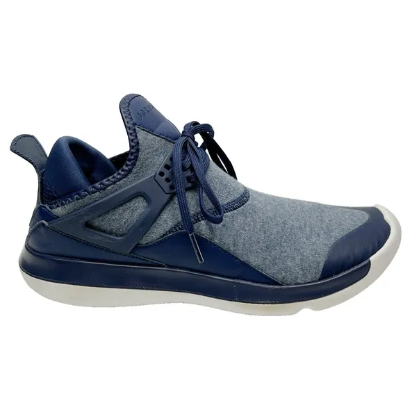 NIKE Jordan Fly 89 Midnight Navy Blue Athletic Shoes Sneakers Mens Sz 8.5