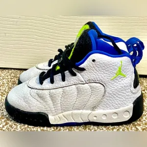 Nike Jordan Size 7C Jumpman Pro Toddler Sneakers Shoes 909418-135 White Blue