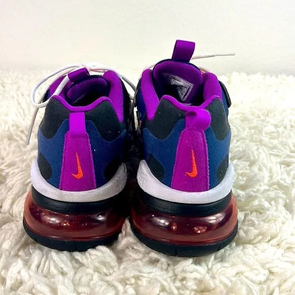 Nike Kids Air Max 270 React Running Shoes Lace Up Low Top Multicolor Size 6.5Y