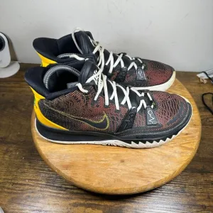 Nike Kyrie 7 Raygun Men's Size 10.5 Gray Red Shoes Sneakers CQ9326-003
