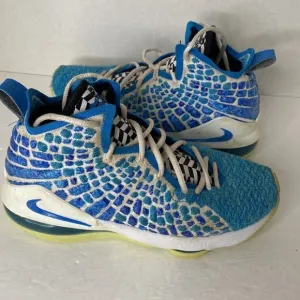 Nike LEBRON XVII 17 &quot;PHOTO BLUE&quot; YOUTH SIZE 6Y NEW RARE Blue KIDS Shoes