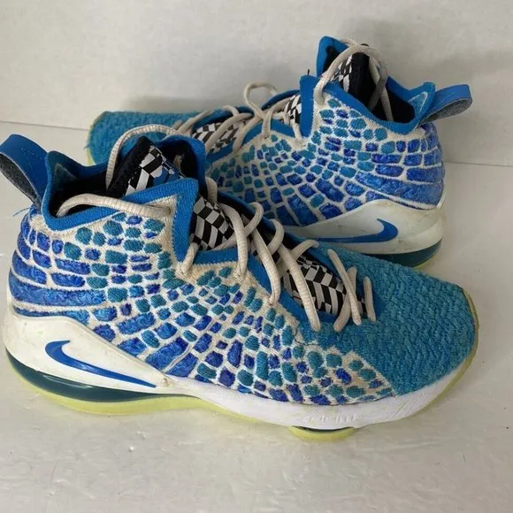 Nike LEBRON XVII 17 &quot;PHOTO BLUE&quot; YOUTH SIZE 6Y NEW RARE Blue KIDS Shoes