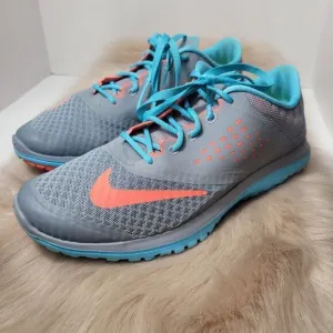 Nike Lite Run 2 Womens Running Shoes Sneakers Turquoise Gray Size 9