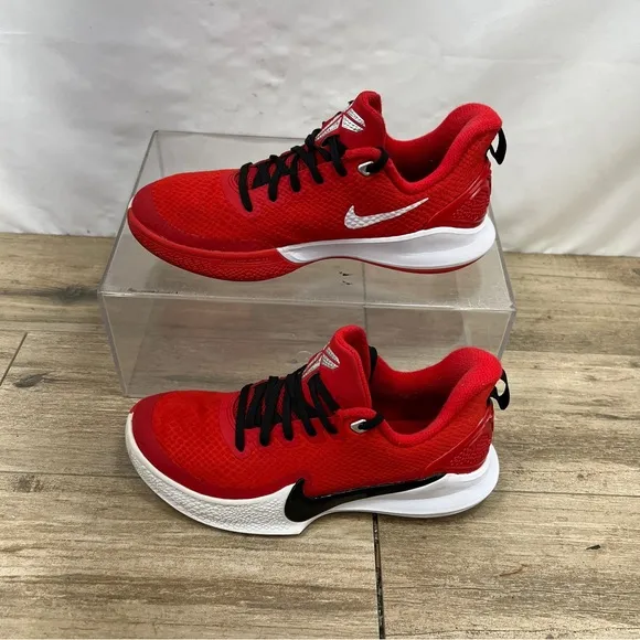 Nike Mamba Fury Red Basketball Sneakers Size 5