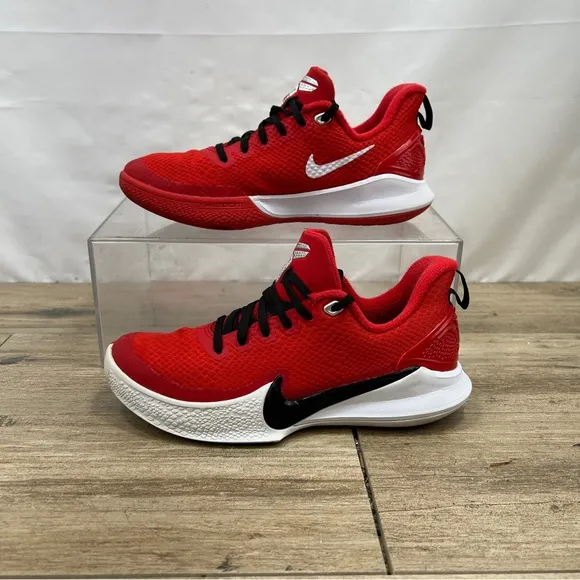 Nike Mamba Fury Red Basketball Sneakers Size 5