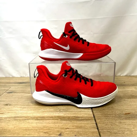 Nike Mamba Fury Red Basketball Sneakers Size 5