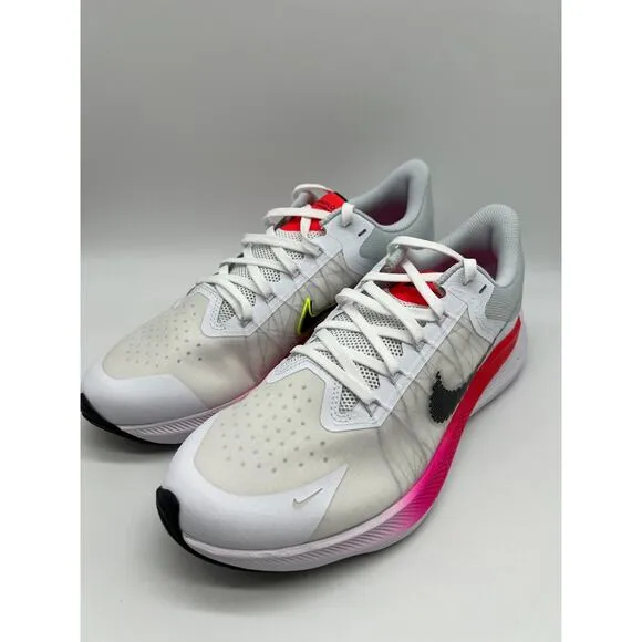 Nike Men White Air Zoom Winflo 8 Rawdacious CW3419-100 Running Shoes Sz 9.5 NEW.