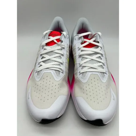 Nike Men White Air Zoom Winflo 8 Rawdacious CW3419-100 Running Shoes Sz 9.5 NEW.