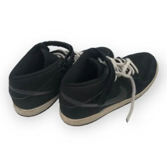 Nike Men's 11.5 Skateboarding SB Dunk Mid Top Black Sneakers Shoes
