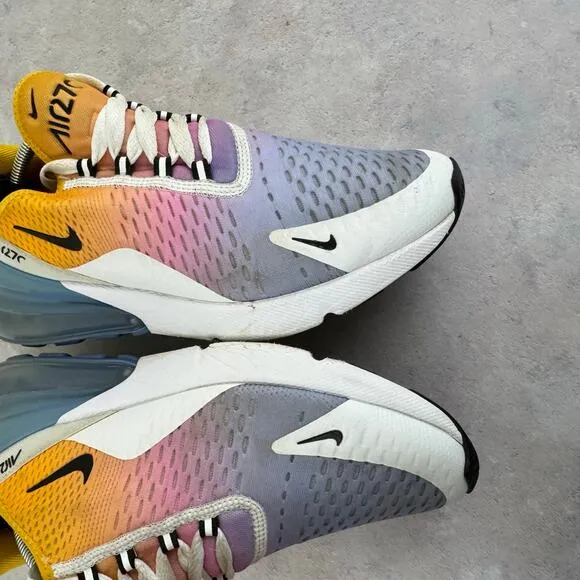 Nike Mens Air Max 270 AH8050-702 Multicolor Running Shoes Sneakers Size 7.5 READ