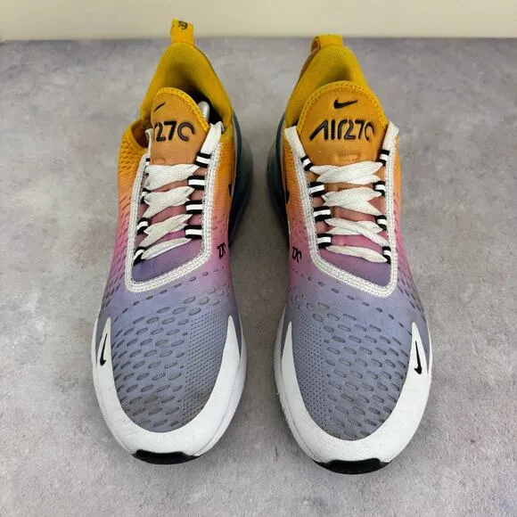 Nike Mens Air Max 270 AH8050-702 Multicolor Running Shoes Sneakers Size 7.5 READ