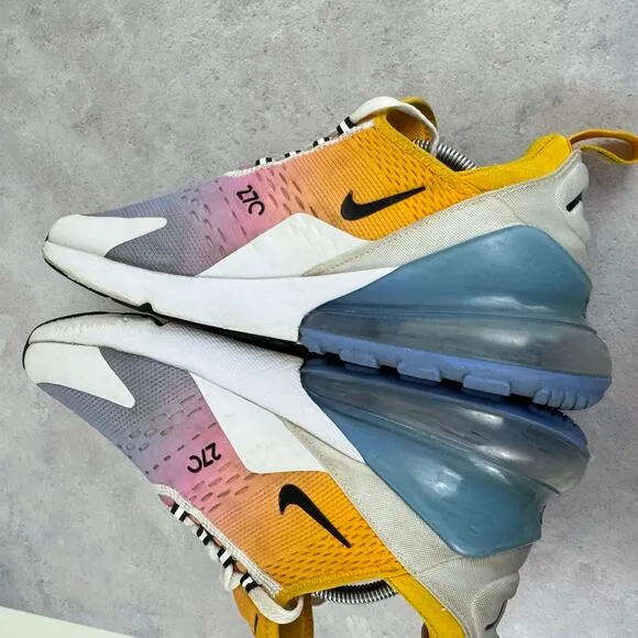 Nike Mens Air Max 270 AH8050-702 Multicolor Running Shoes Sneakers Size 7.5 READ