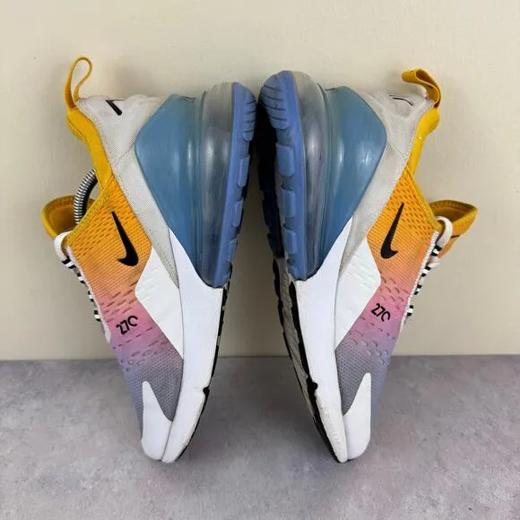 Nike Mens Air Max 270 AH8050-702 Multicolor Running Shoes Sneakers Size 7.5 READ