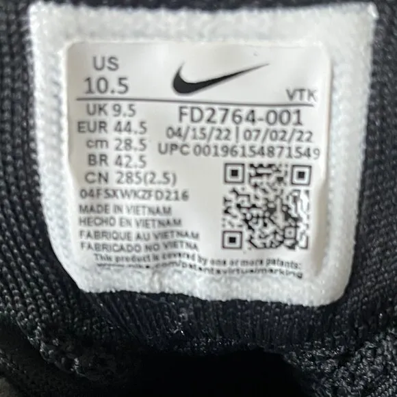 Nike Men's Air Max Black Flyknit Racer Shoes Sneakers Size 10.5 Style FD2764-001