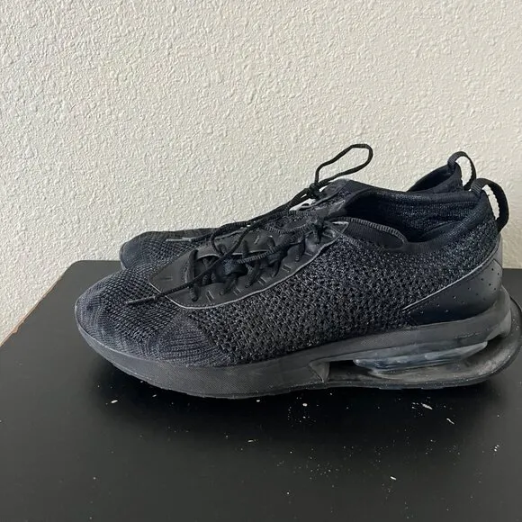 Nike Men's Air Max Black Flyknit Racer Shoes Sneakers Size 10.5 Style FD2764-001