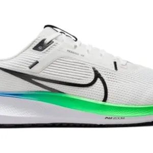 Nike Men's Air Zoom Pegasus 40 Running Shoes in White/Platinum Tint Size 8.5