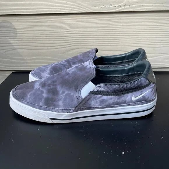 Nike Men's Court Legacy Print Tie-Dye Grey Fog Shoes Sneakers Size 10