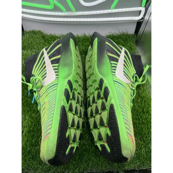 Nike Mens Free Train Force Flyknit 833275-013 Green Running Shoes Sneakers Sz 12