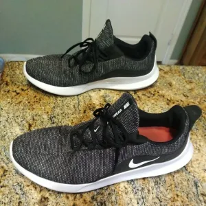 Nike Mens Viale Premium Running Sneakers Shoes Black AO0628-001 Size 14