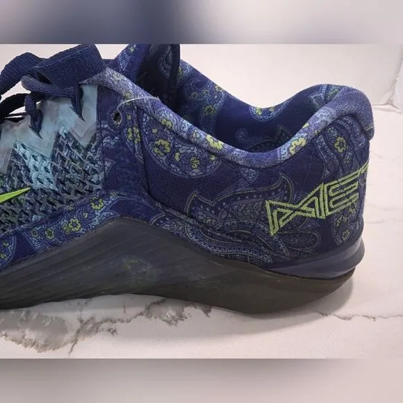 Nike Metcon 6 AMP Mens Running Trainers CZ0602 Sneakers Shoes blue  Paisley 11.5