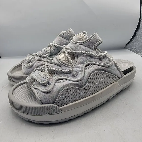 Nike Offline 2.0 Mens 8 Gray Sandals Summer Casual Walking Outdoors DJ6229-001
