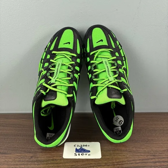NIKE P-6000 RUNNING SHOES CD6404 300 Green Strike Black Metallic Men’s Size 9.5