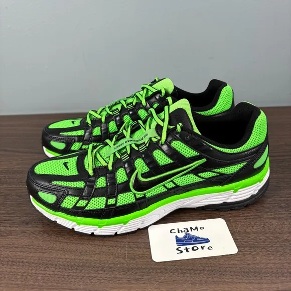 NIKE P-6000 RUNNING SHOES CD6404 300 Green Strike Black Metallic Men’s Size 9.5