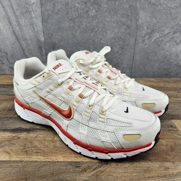 Nike P-6000 Size 8 Mens Phantom Dragon Red White Black Casual Shoes Sneakers