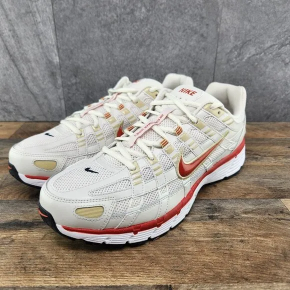Nike P-6000 Size 8 Mens Phantom Dragon Red White Black Casual Shoes Sneakers