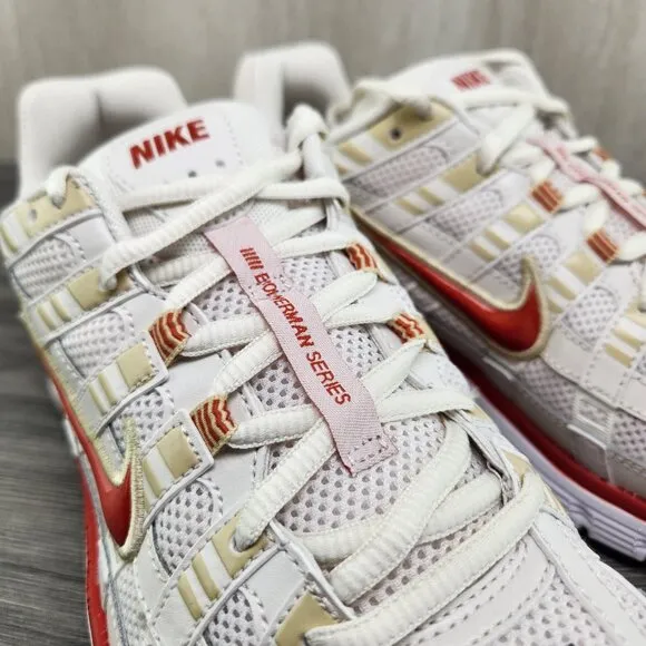 Nike P-6000 Sz 9.5 Mens Phantom Dragon Red White Black Casual Shoes Sneakers New