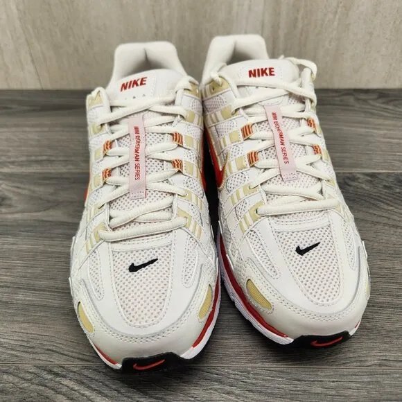 Nike P-6000 Sz 9.5 Mens Phantom Dragon Red White Black Casual Shoes Sneakers New