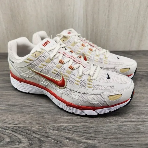 Nike P-6000 Sz 9.5 Mens Phantom Dragon Red White Black Casual Shoes Sneakers New