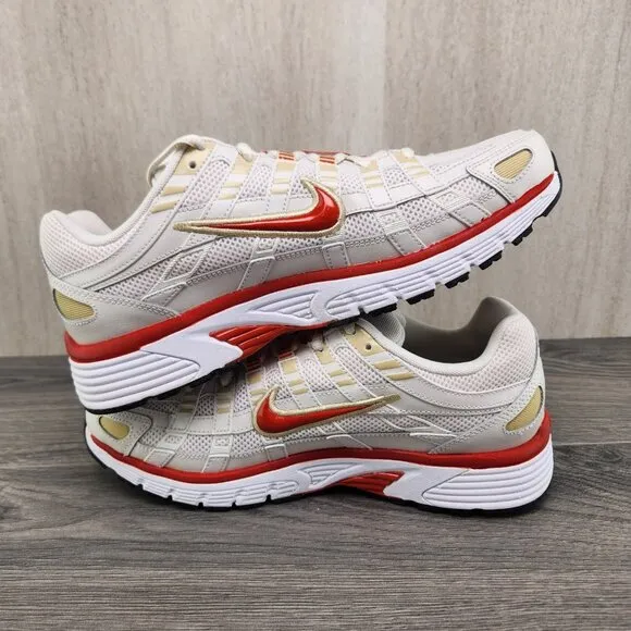 Nike P-6000 Sz 9.5 Mens Phantom Dragon Red White Black Casual Shoes Sneakers New