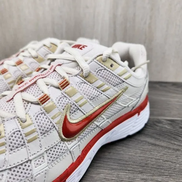 Nike P-6000 Sz 9.5 Mens Phantom Dragon Red White Black Casual Shoes Sneakers New