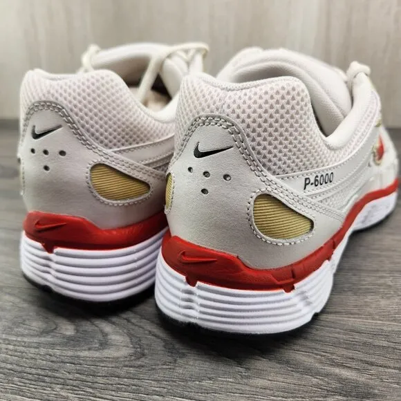Nike P-6000 Sz 9.5 Mens Phantom Dragon Red White Black Casual Shoes Sneakers New