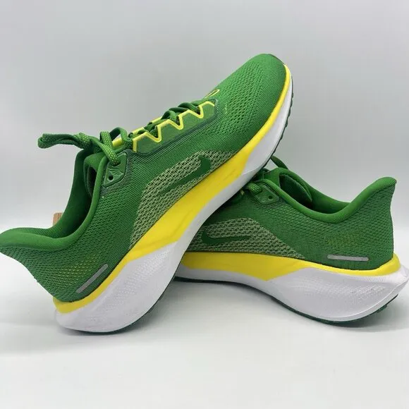 Nike Pegasus 41 Oregon Ducks Running Shoes Green Yellow Men's Size 8 FZ5138-300