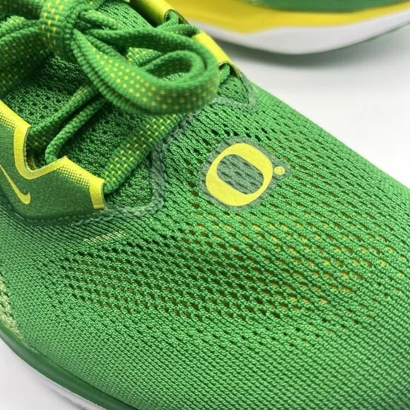 Nike Pegasus 41 Oregon Ducks Running Shoes Green Yellow Men's Size 8 FZ5138-300