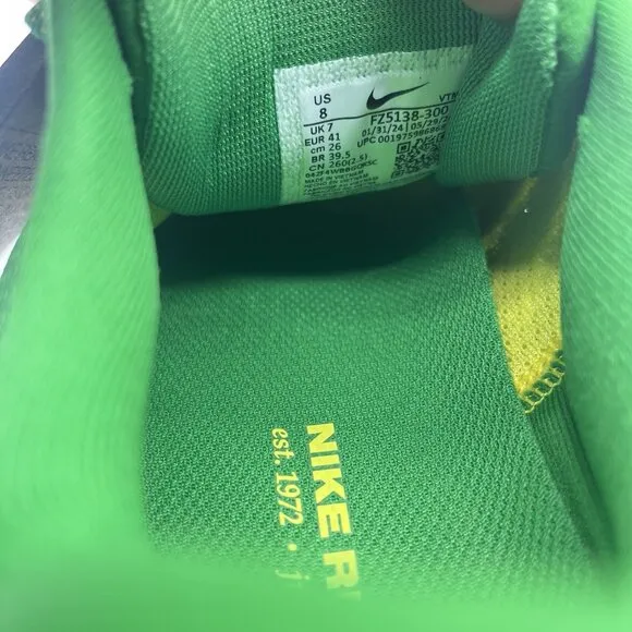 Nike Pegasus 41 Oregon Ducks Running Shoes Green Yellow Men's Size 8 FZ5138-300